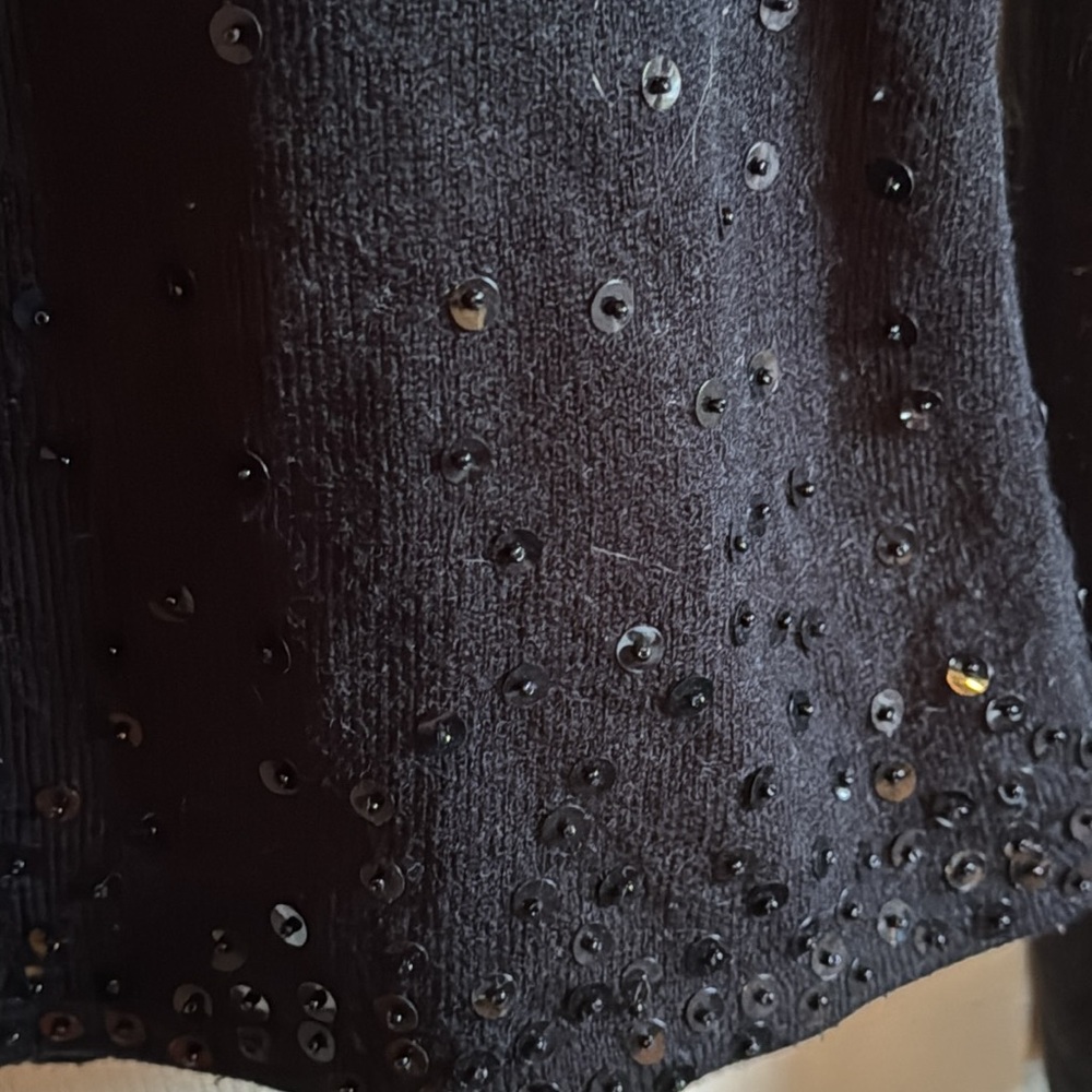 NYN Company, black sweater with sequence - Picture 3 of 5